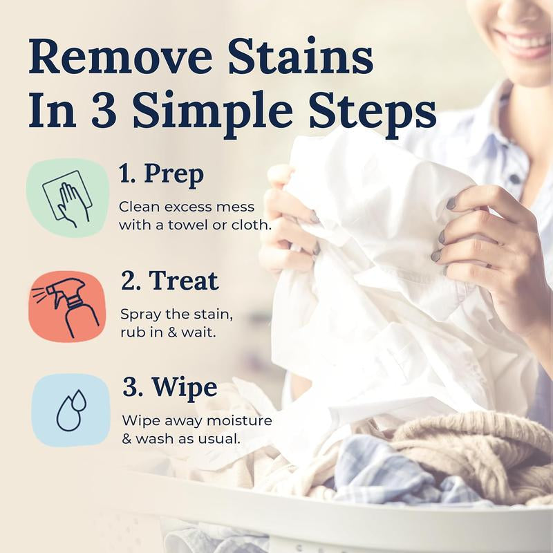 4Oz 3 Pack Stain Remover - Newborn & Baby Essentials - No Dry Cleaning, Food, Grease, Coffee off Laundry, Underwear, Fabric