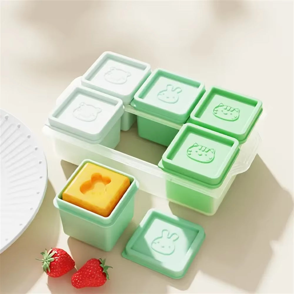 Versatile 6-Cube Silicone Ice Tray with Lid - Perfect for Whiskey, Soups, Cocktails, and More!