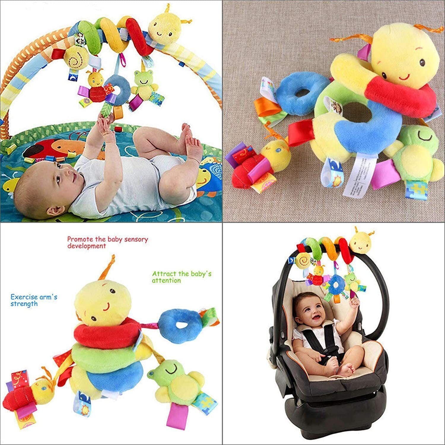 Engaging Baby Activity Spiral Hanging Toy for Sensory Exploration and Fun