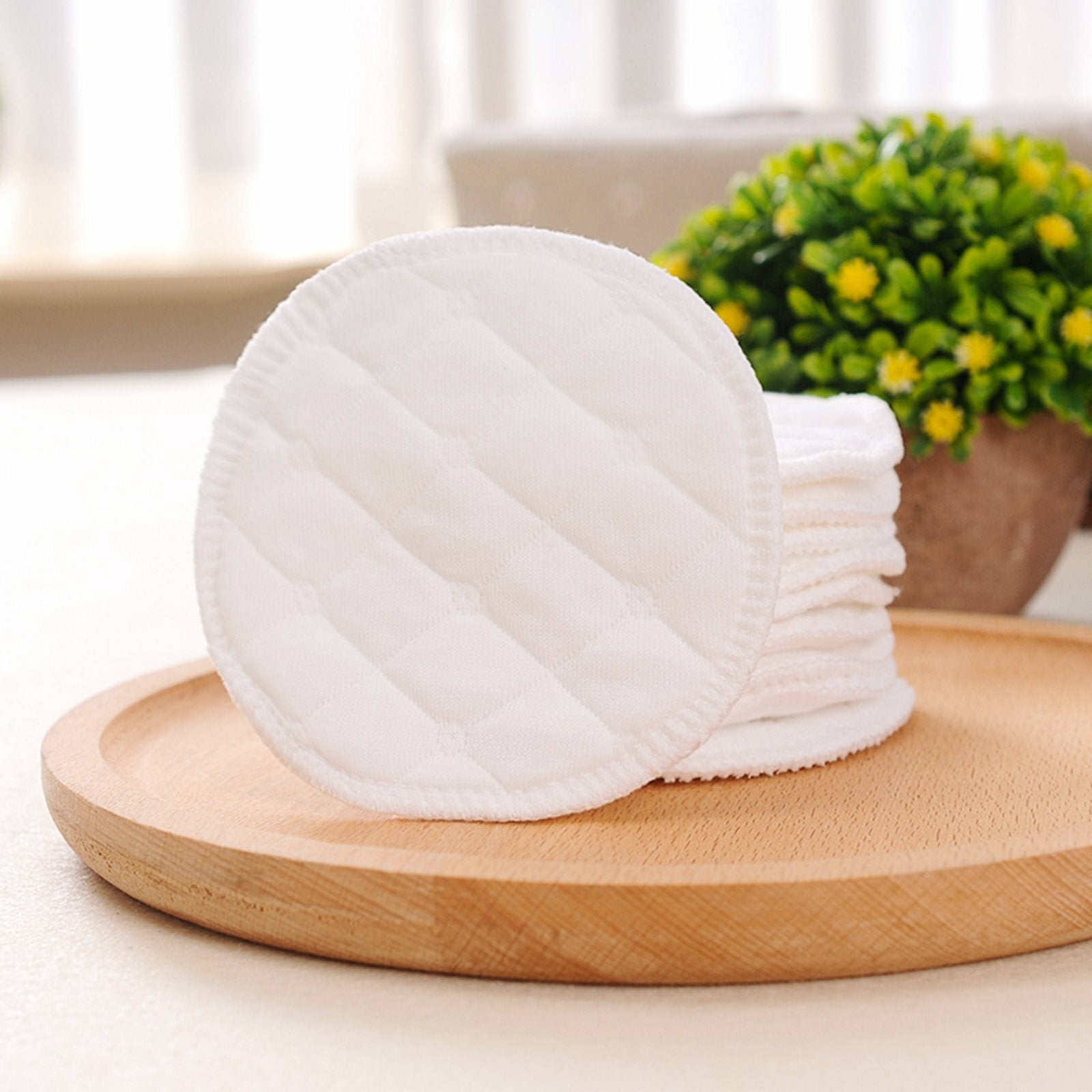 Ultimate Comfort: Eco-Friendly 20-Pack Bamboo Cotton Reusable Breast Pads for Nursing Moms