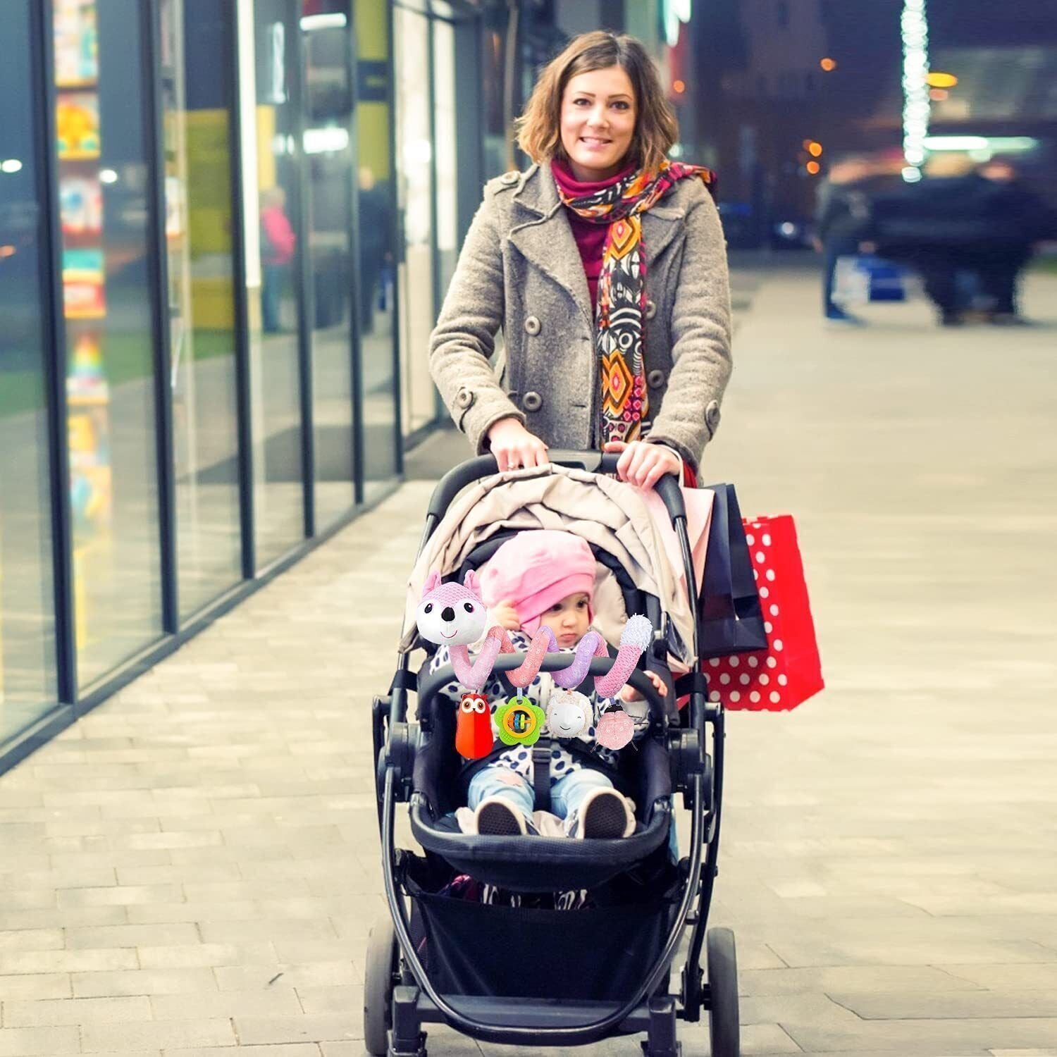 Engaging Baby Activity Spiral Hanging Toy for Sensory Exploration and Fun