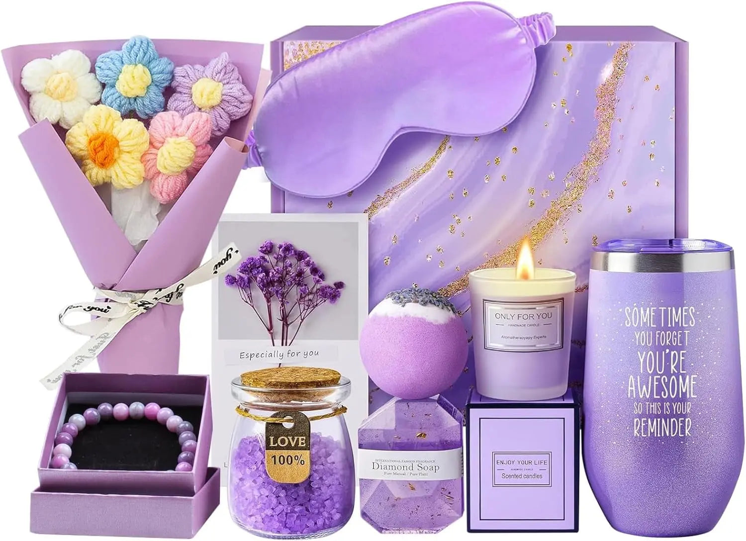 Gifts for Women - Mom, Wife, Girlfriend, Sister, Her- Spa Gift Basket Set Perfect Mothers Day, Birthday, Christmas, Valentines Day Gifts