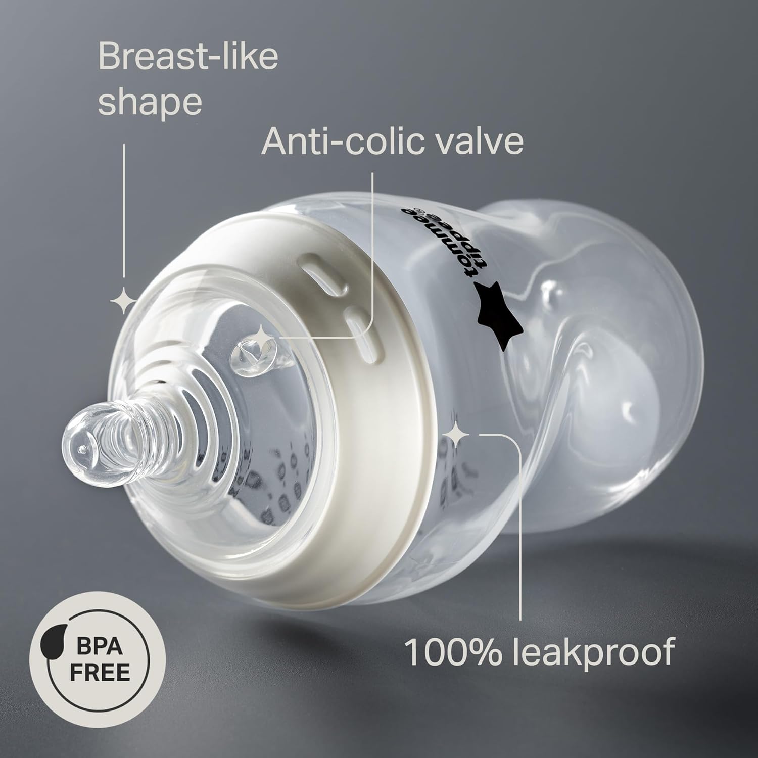 Revolutionary Natural Start Anti-Colic Baby Bottles - Pack of 3 with Breast-Like Teat for a Comfortable Feeding Experience