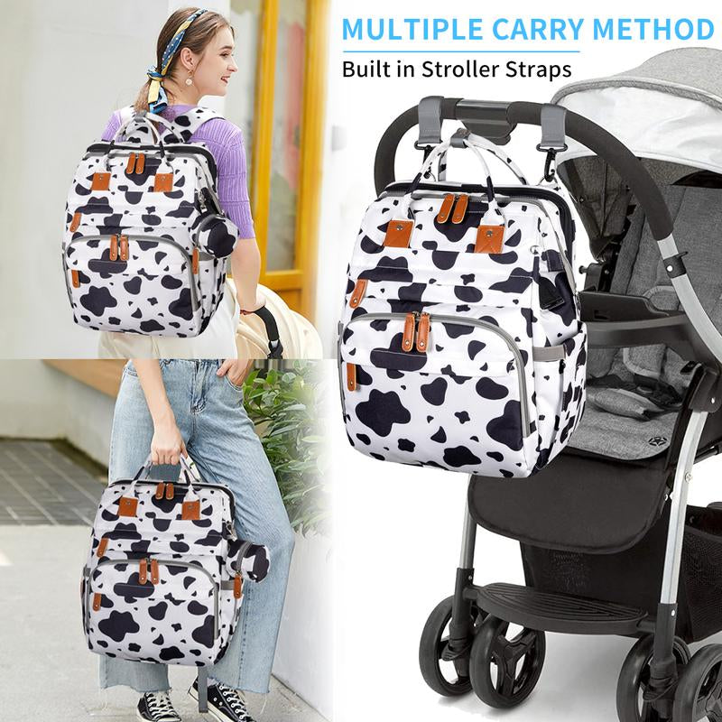 Kabaqoo's Chic Mommy Backpack: Ultimate Diaper Bag with Mosquito Net & Foldable Baby Bed for On-the-Go Moms