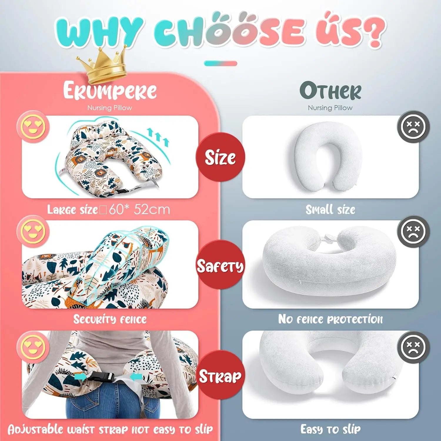 Nursing Pillow for Breastfeeding Boss Baby & Co