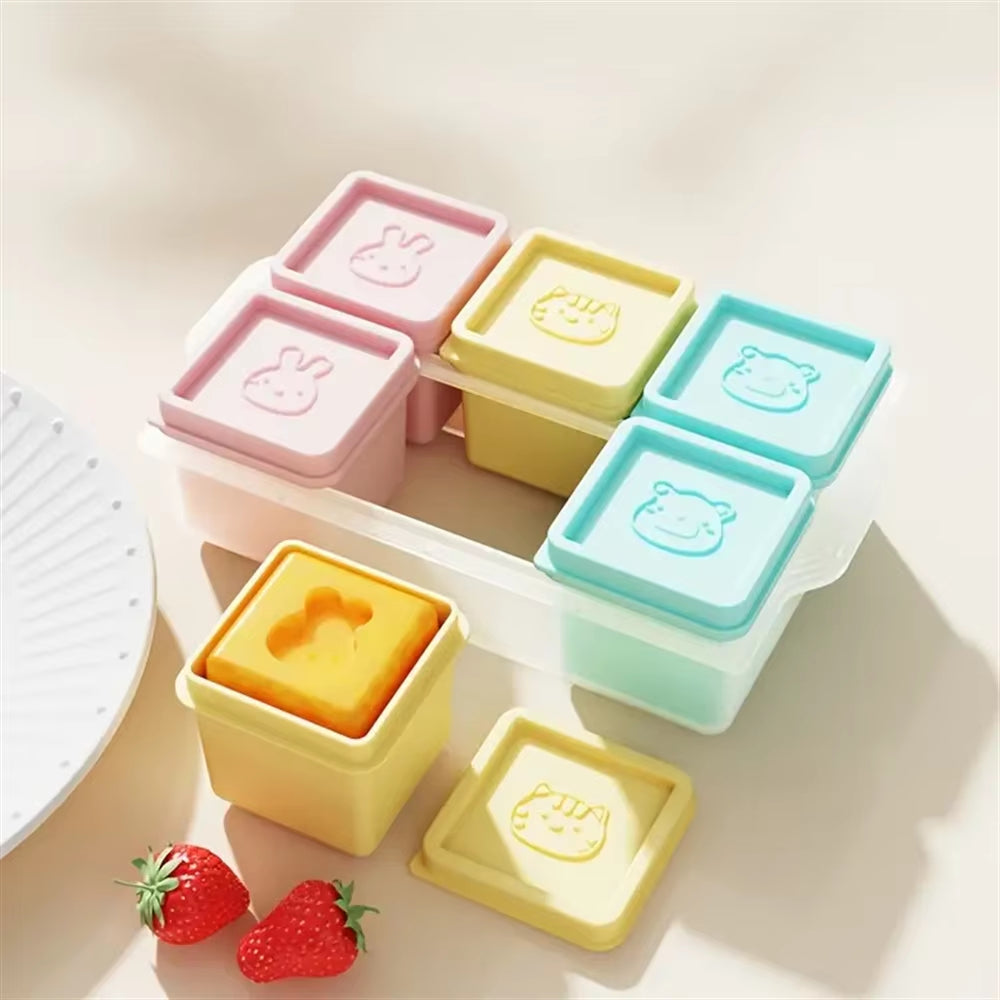 Versatile 6-Cube Silicone Ice Tray with Lid - Perfect for Whiskey, Soups, Cocktails, and More!
