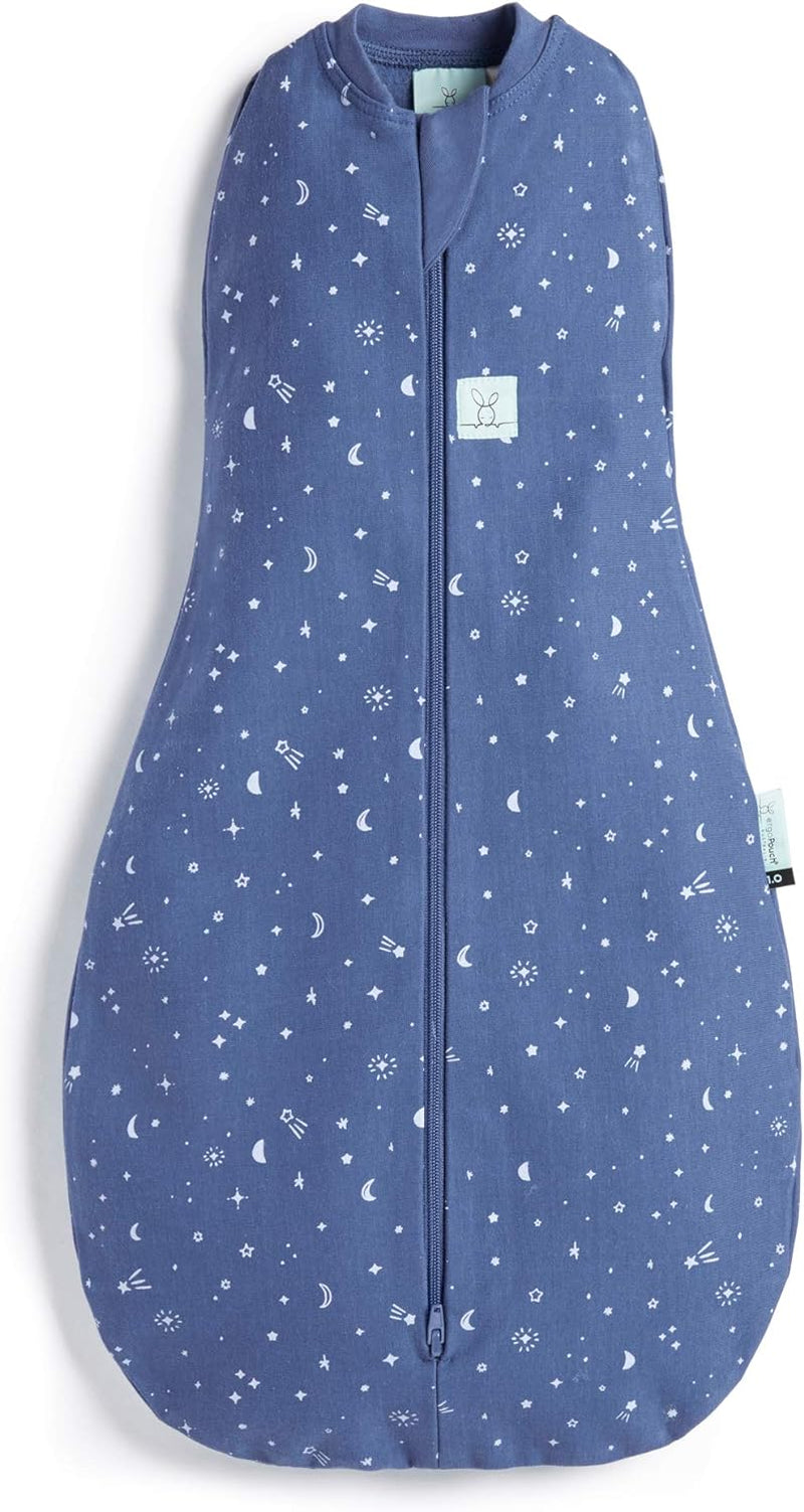 Cocoon Swaddle Bag – TOG Rated for Warmth, Breathable Organic Cotton Baby Swaddle, Two-Way Zip, Arms In or Out