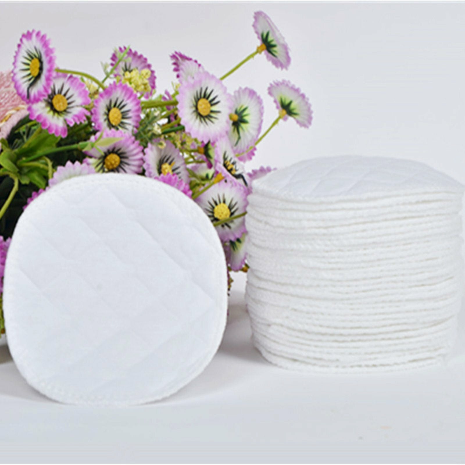 Ultimate Comfort: Eco-Friendly 20-Pack Bamboo Cotton Reusable Breast Pads for Nursing Moms