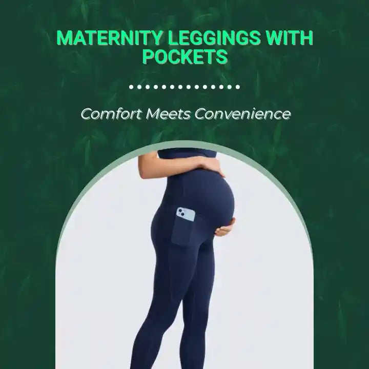 Maternity Leggings with Pockets by@Outfy