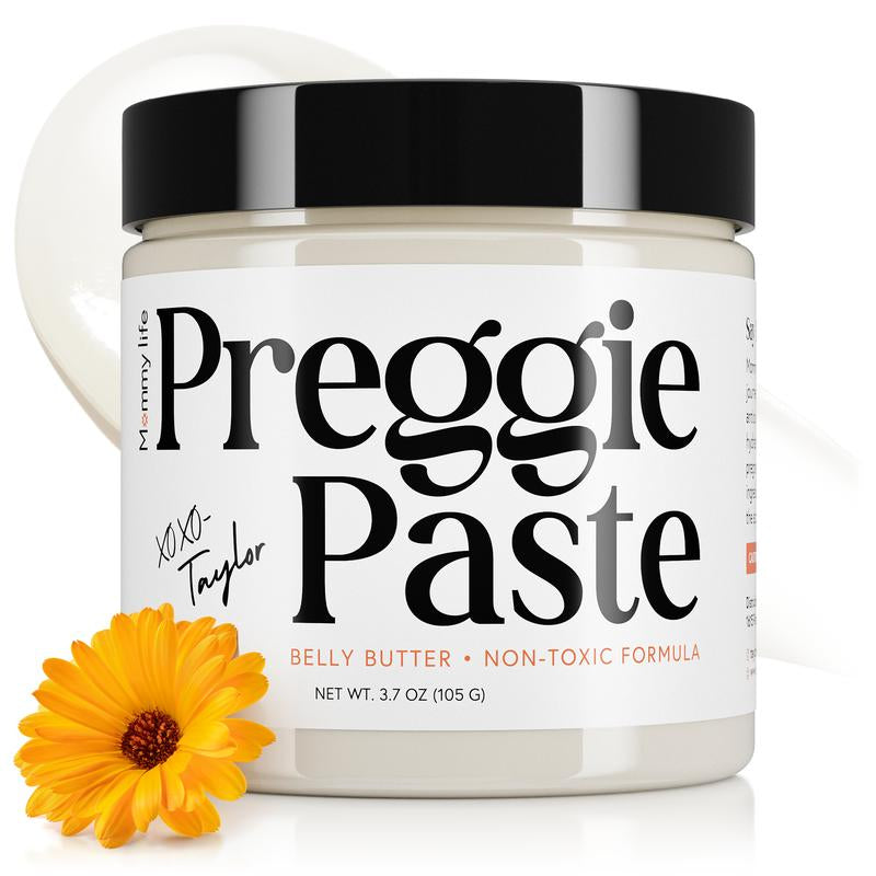 Transform Your Skin with Taylor's Preggie Paste Belly Butter - A Luxurious Hydrating Cream Infused with Manuka Honey & Vitamin E for Expecting Moms - 3.7 Oz