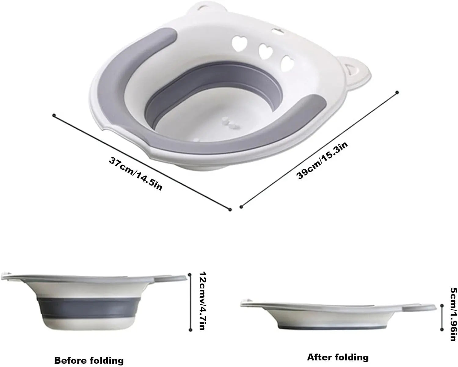 Sitz Bath for Postpartum Care - Sitz Bath Toilet Kit for Hemorrhoid Relief - Soothing  Sit Bath with Flusher, for Pregnant Women