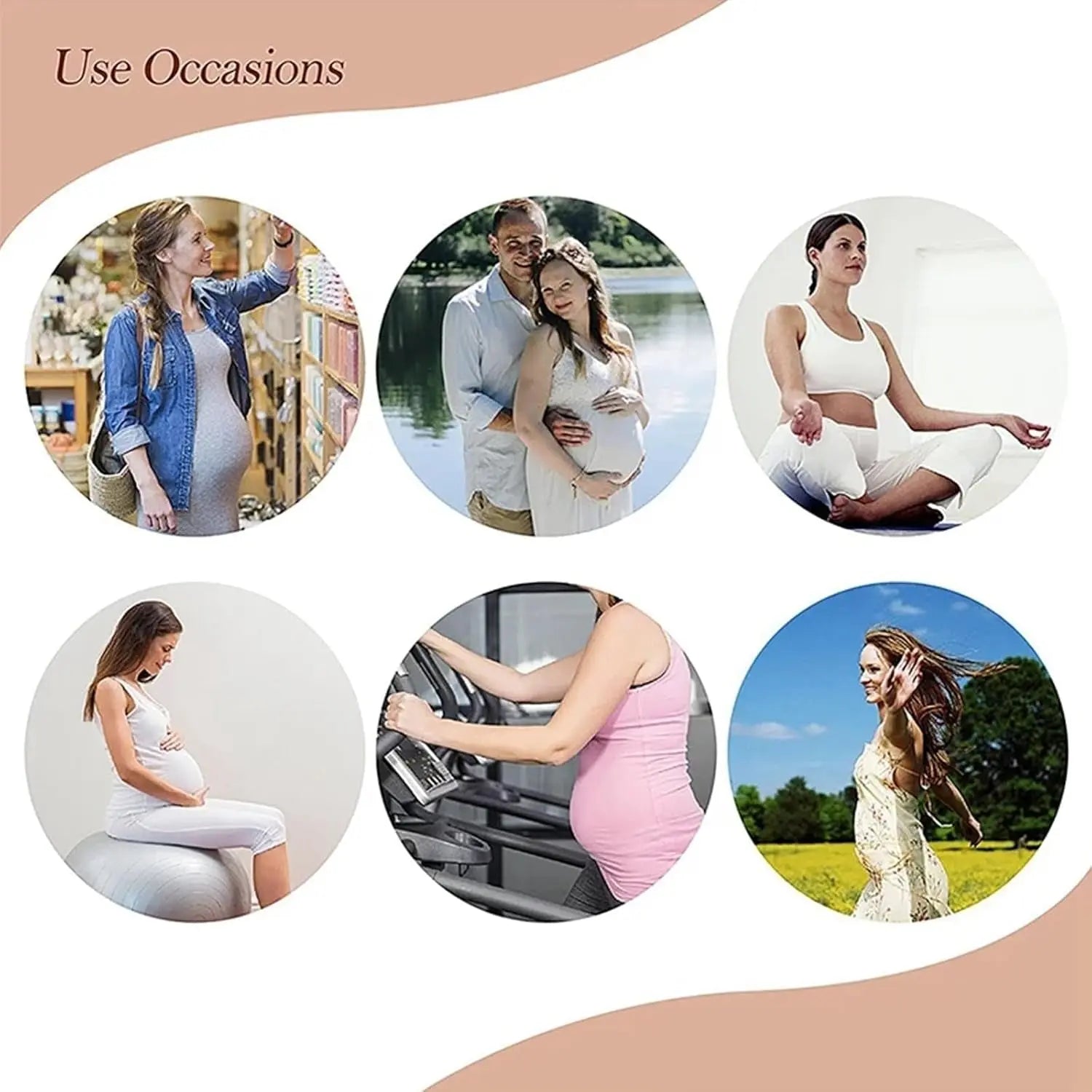 Ultimate Comfort Adjustable Maternity Belly Band - Breathable Support for Pregnancy & Postpartum Relief - One Size in Nude