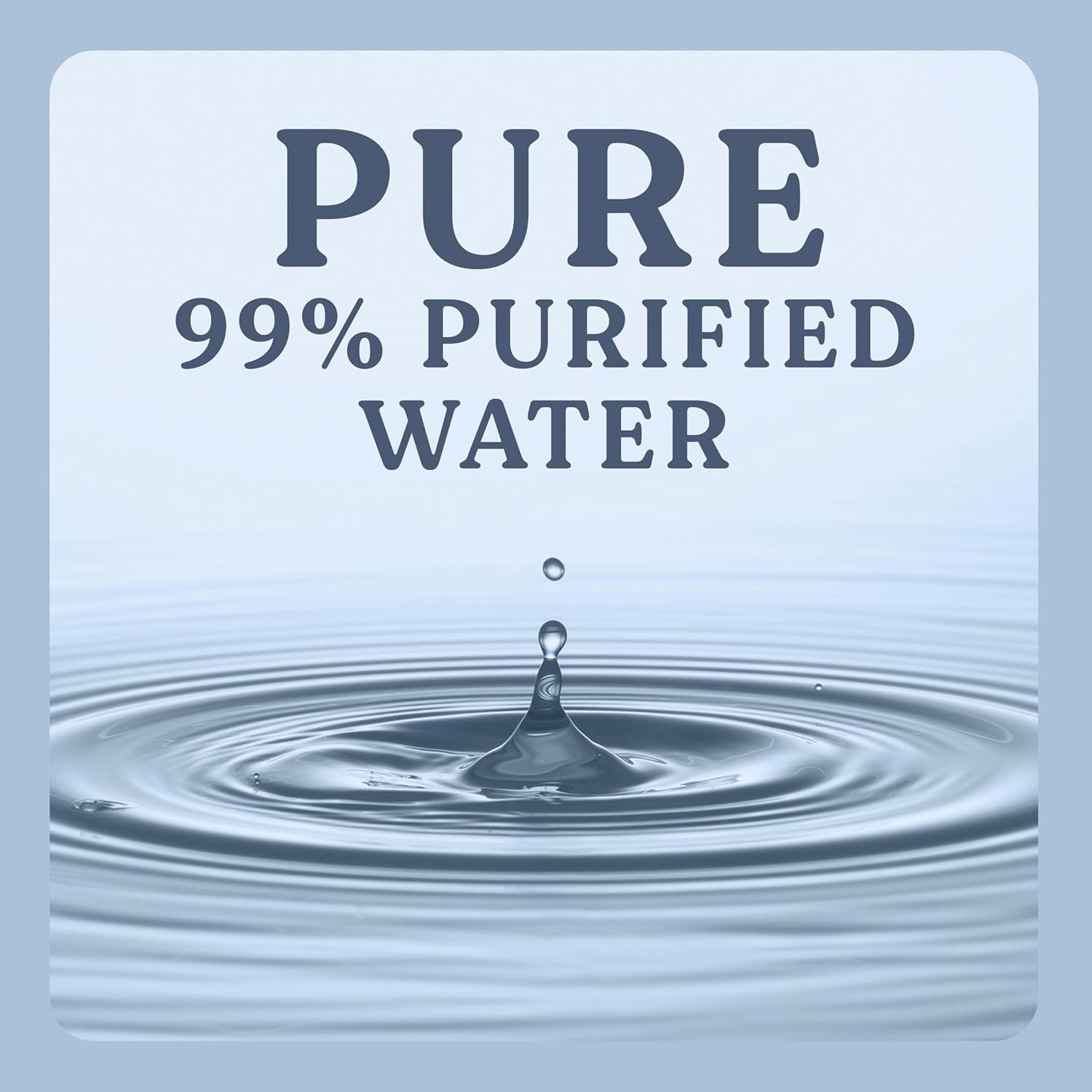 Pure Baby Wipes 99% Purified Water 432 Count (6 x 72 Pack) - Packaging May Vary