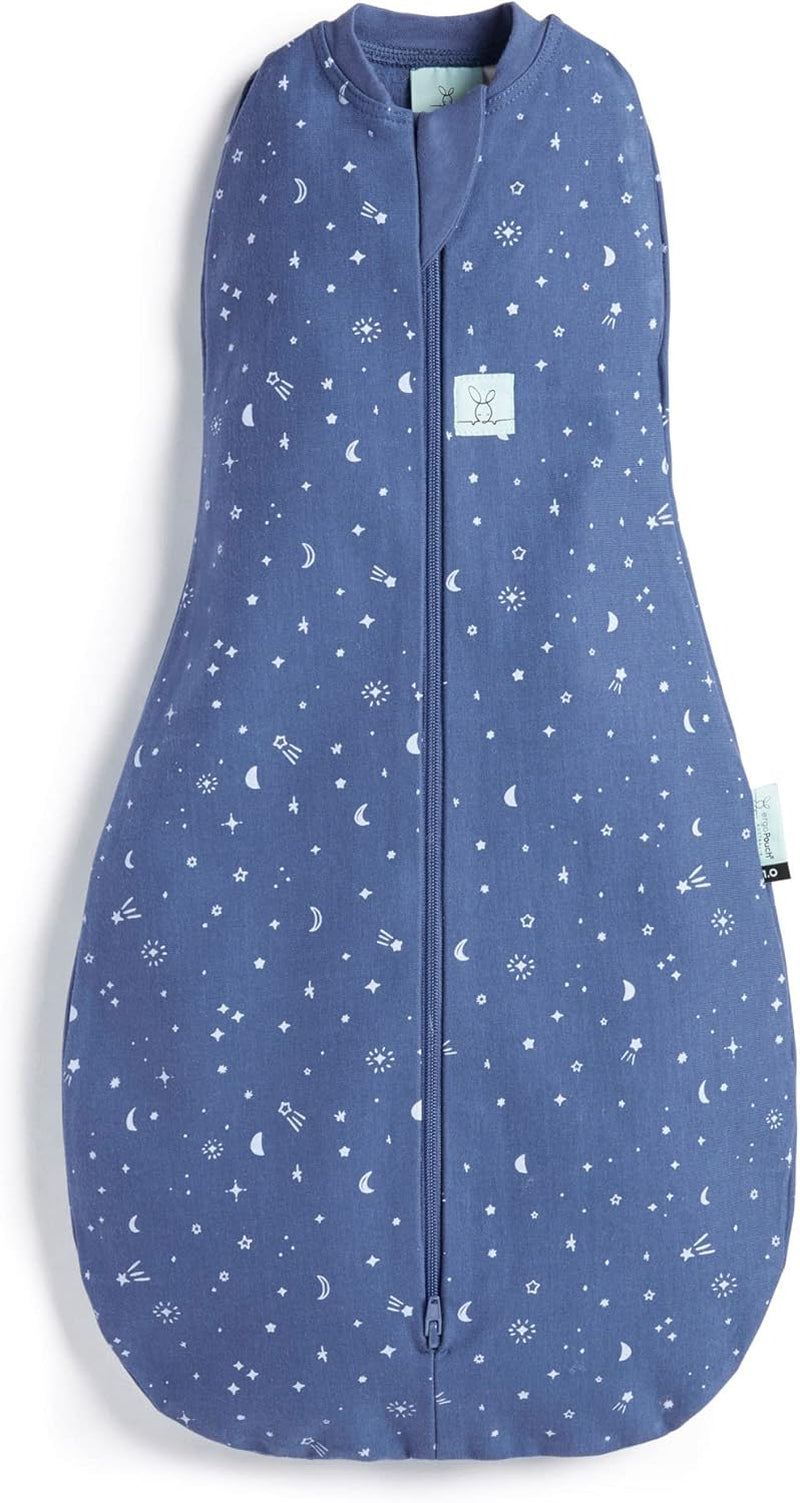 Cocoon Swaddle Bag – TOG Rated for Warmth, Breathable Organic Cotton Baby Swaddle, Two-Way Zip, Arms In or Out