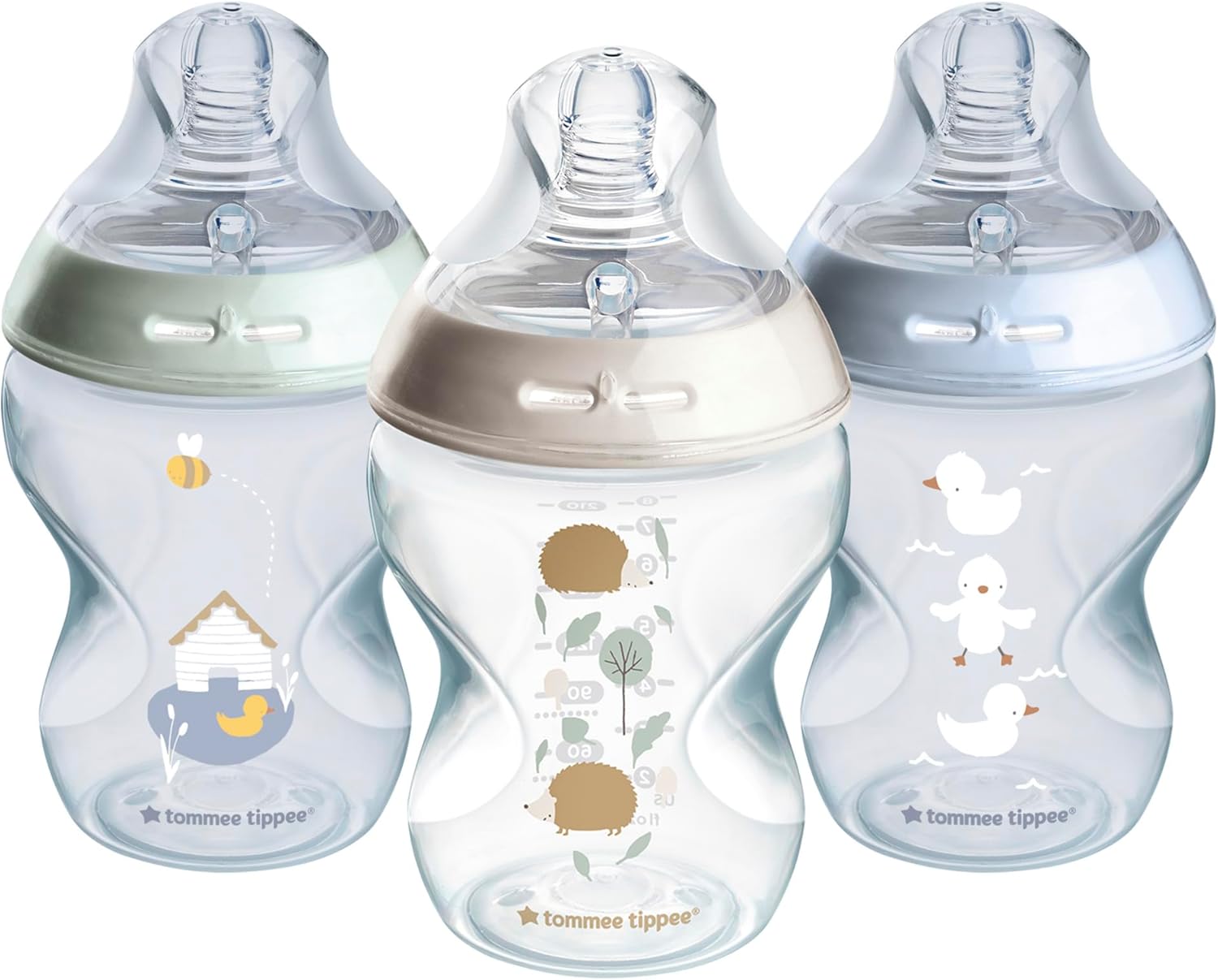 Revolutionary Natural Start Anti-Colic Baby Bottles - Pack of 3 with Breast-Like Teat for a Comfortable Feeding Experience
