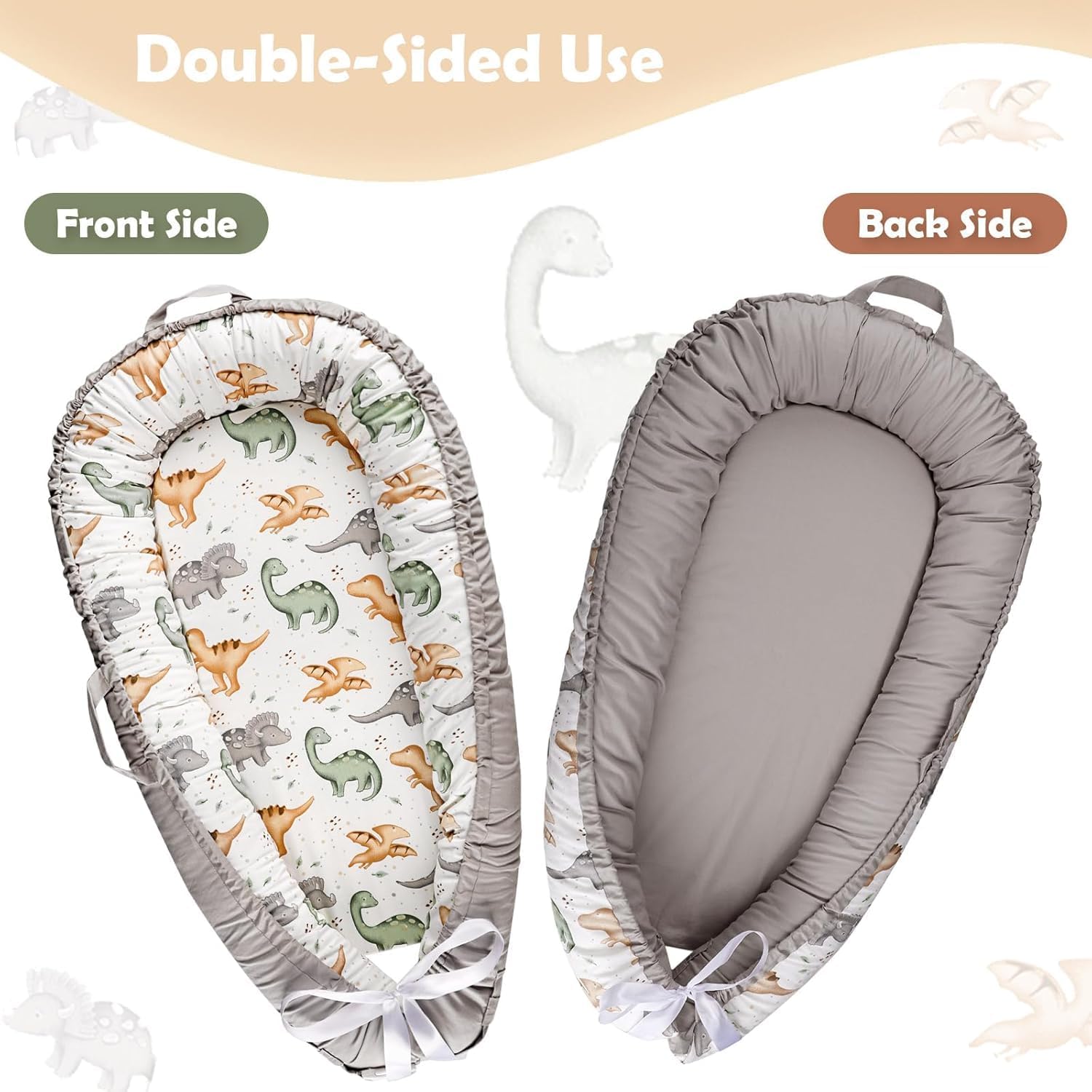 Cozy & Washable Portable Baby Nest Lounger - Perfect for Newborn Comfort