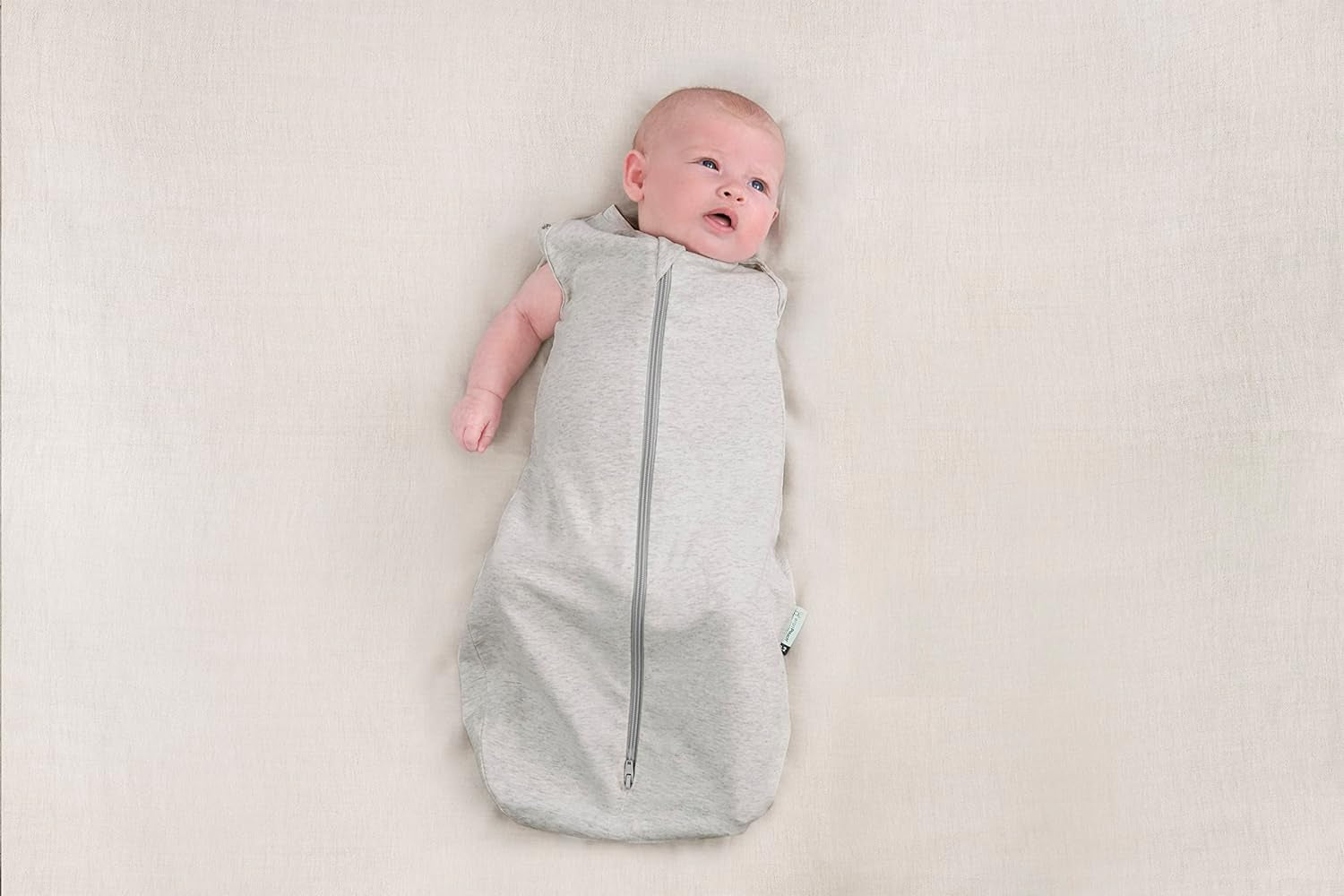 Cocoon Swaddle Bag – TOG Rated for Warmth, Breathable Organic Cotton Baby Swaddle, Two-Way Zip, Arms In or Out