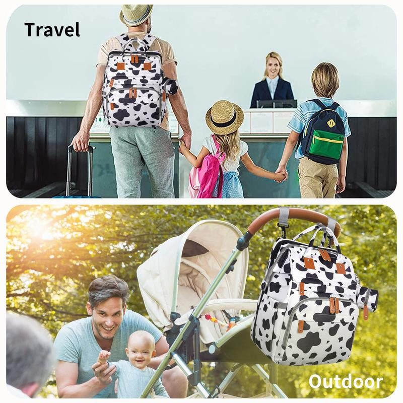 Kabaqoo's Chic Mommy Backpack: Ultimate Diaper Bag with Mosquito Net & Foldable Baby Bed for On-the-Go Moms