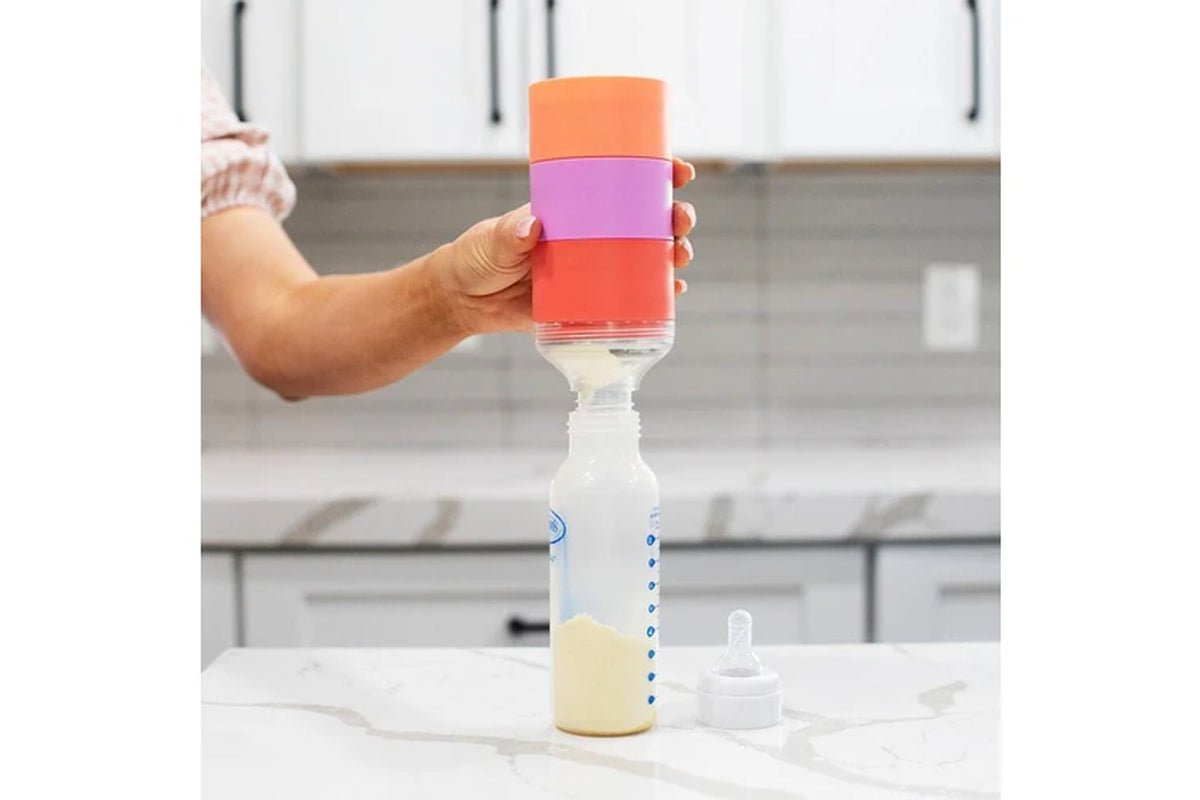 Stylish Triful Pink Stainless Steel Insulated Baby Formula Container for Effortless Feeding on the Go