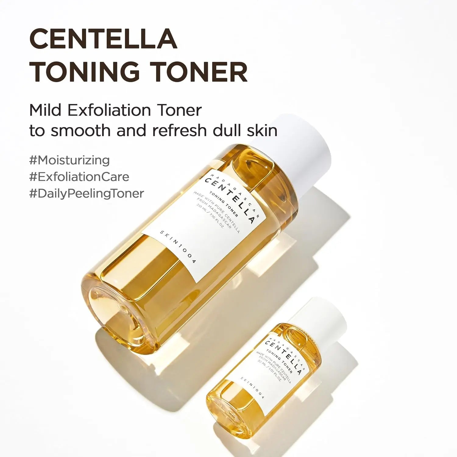 Centella Travel Kit, Korean Skincare Set with Toner, Moisturiser, Serum, Cleansing Oil & Cleanser, Travel Size Skincare Set with Madagascar Centella, Sensitive Skin, Perfect for Travel Beauty & Gifts