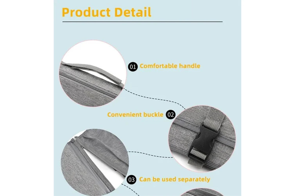 Chic Grey Anymom Diaper Bag with Changing Pad - The Perfect Blend of Style and Functionality for Modern Moms