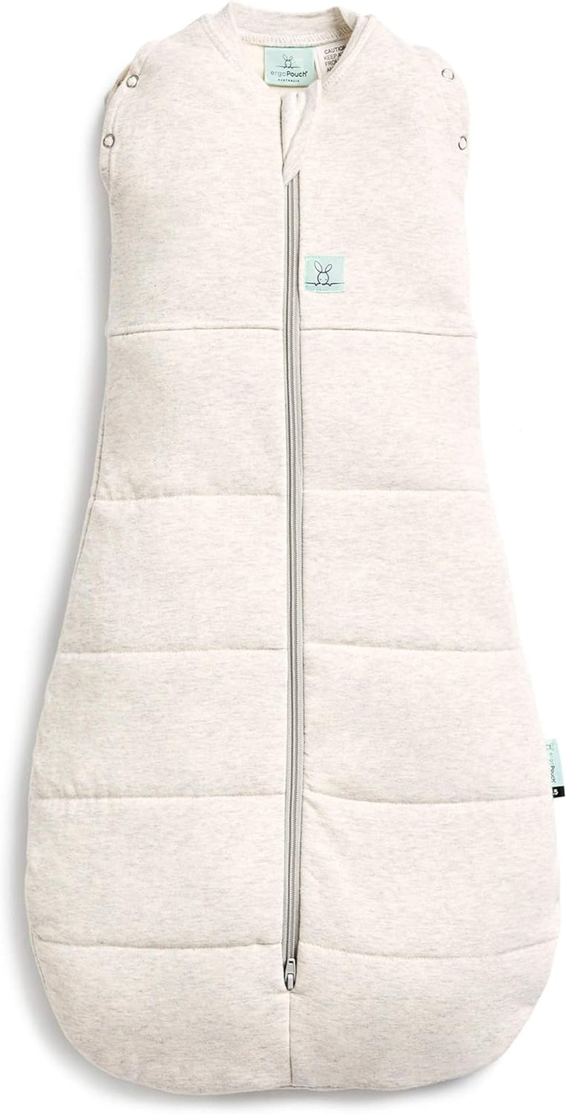 Cocoon Swaddle Bag – TOG Rated for Warmth, Breathable Organic Cotton Baby Swaddle, Two-Way Zip, Arms In or Out