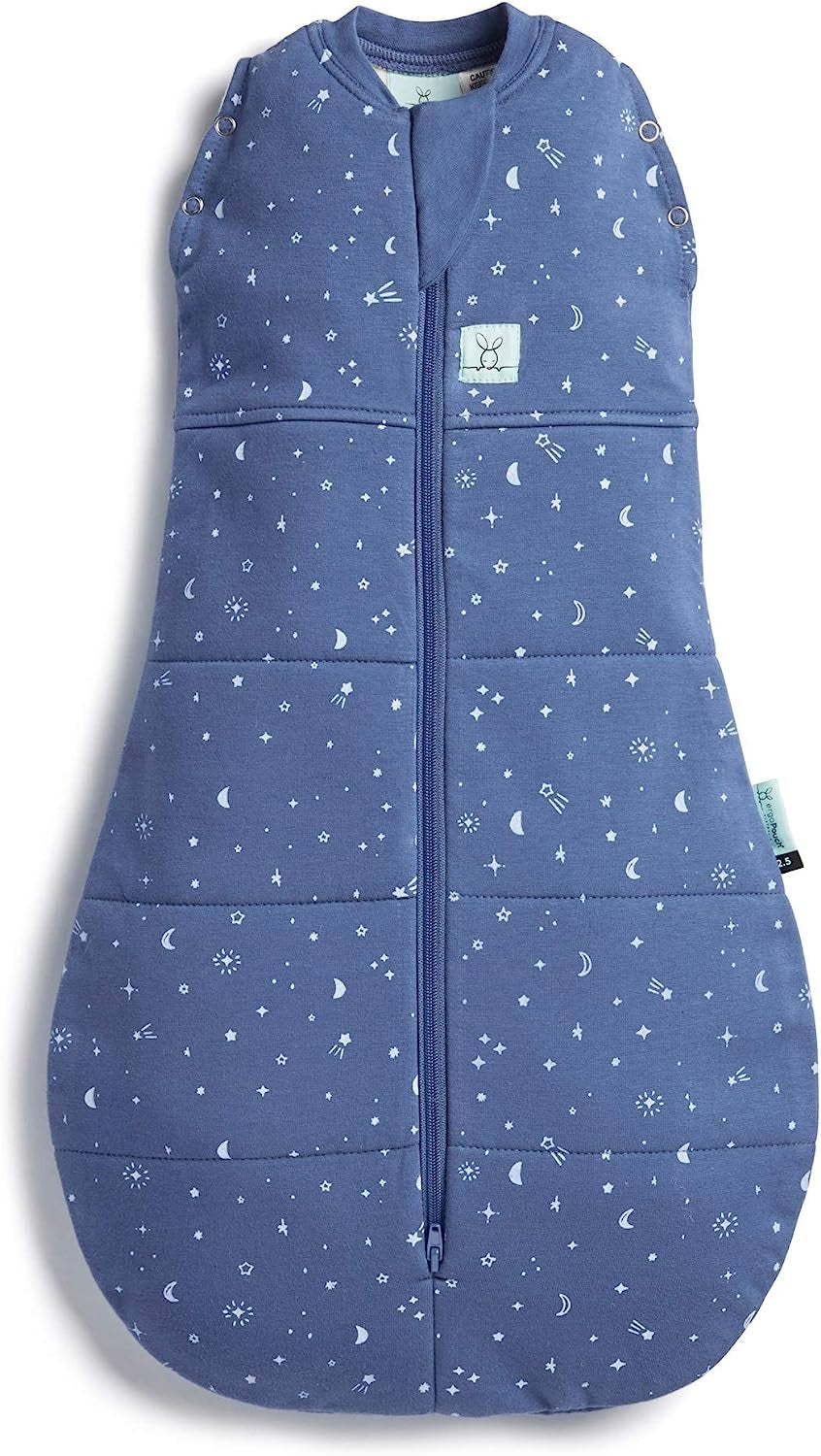Cocoon Swaddle Bag – TOG Rated for Warmth, Breathable Organic Cotton Baby Swaddle, Two-Way Zip, Arms In or Out