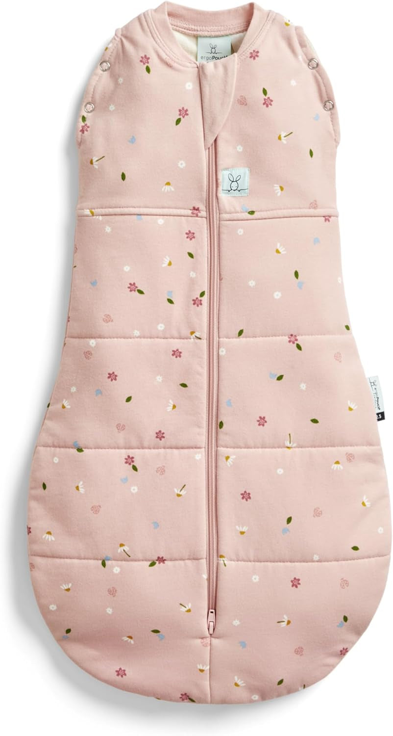Cocoon Swaddle Bag – TOG Rated for Warmth, Breathable Organic Cotton Baby Swaddle, Two-Way Zip, Arms In or Out