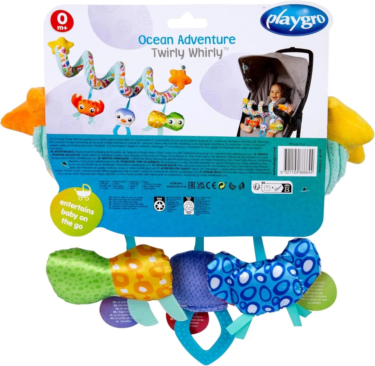 Ocean Adventure Twirly Whirly - Dive into Fun with Engaging Characters and Textures for Your Baby