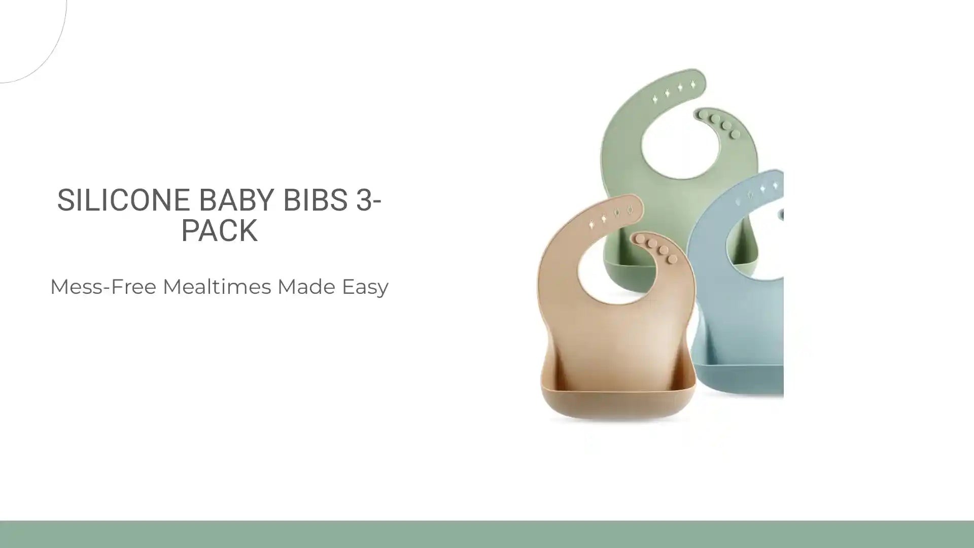 Silicone Baby Bibs 3-Pack by@Outfy