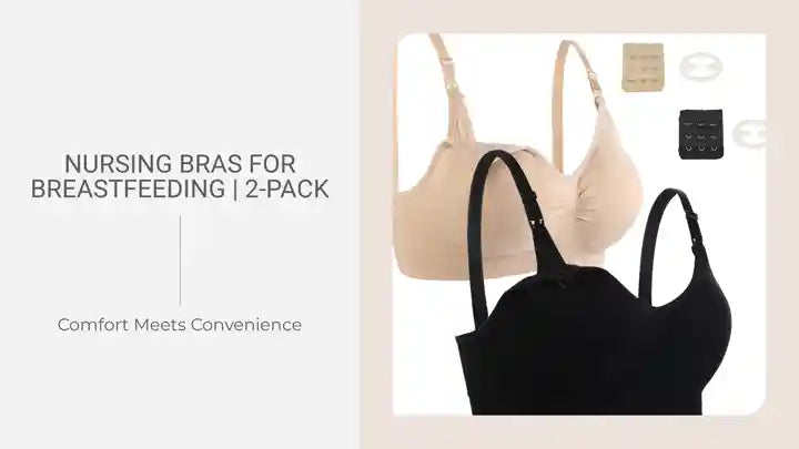 Nursing Bras for Breastfeeding | 2-Pack by@Outfy
