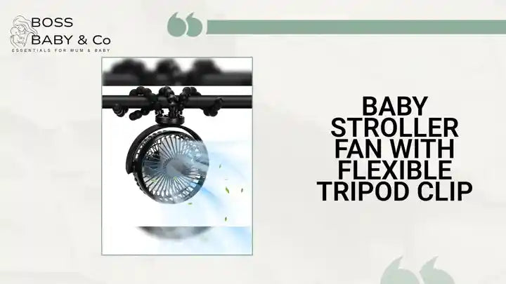 Baby Stroller Fan with Flexible Tripod Clip by@Outfy