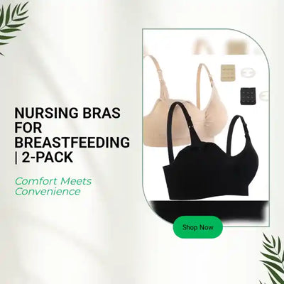 Nursing Bras for Breastfeeding | 2-Pack by@Outfy