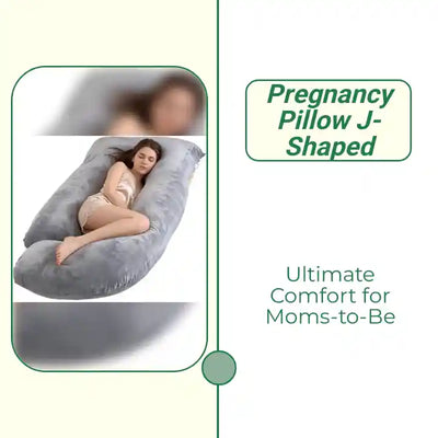 Pregnancy Pillow J-Shaped by@Outfy